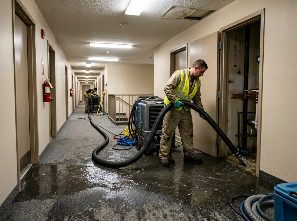 multi-unit-apartment-hallway-f-005 — frequently asked questions, Emergency Burst Pipe Water Extraction & Removal in Warson W…